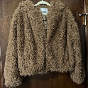RSQ Tan Faux Fur Jacket
